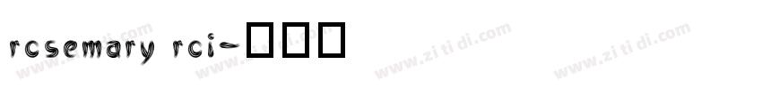 rosemary roi字体转换